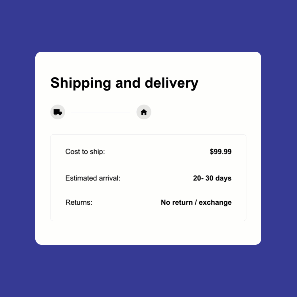 Inadequate Shipping and Return Policies Animation GIF